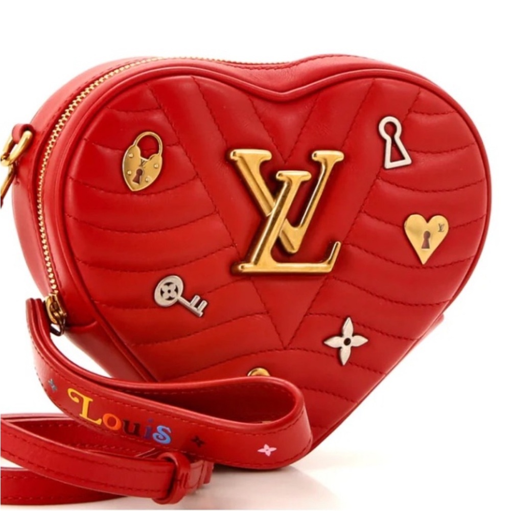 Louis Vuitton new wave love lock heart bag